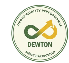 DEWTON, virgin-quality performance, molecular upcycled